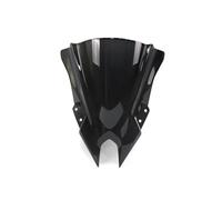 YTHTPZR Deflettore Spoiler per Kawasaki Ninja 500 SE 2024, Doppia Bolla, Nero, Materiale PC, Universale, Semplice da Installare, Protezione dal Vento e Riduzione del Rumore