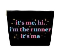 Ythuil Borsa per il trucco da donna, borsa cosmetica per borsa, regali per amanti del ciclismo maratona Parkrun Amiche BFF femminili, I'm The Runner Makeup Pouch, Colorato