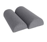 YTIAMO Cuscino A Mezzaluna, Morbido Cuscino di Supporto per Le Gambe del Ginocchio per Letto(Size:19.7×6.7×3.5in/50×17×9cm,Color:Grigio)