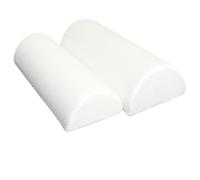YTIAMO Cuscino A Mezzaluna, Morbido Cuscino di Supporto per Le Gambe del Ginocchio per Letto(Size:19.7×7.9×4.3in/50×20×11cm,Color:Bianco)