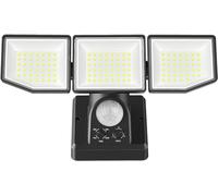 YTKIH Lampade di sicurezza a LED da 38W con sensore di movimento per esterni, 6000LM, proiettore regolabile a 270° con PIR, impermeabile IP65 per giardino, sensori esterni per garage, corridoi