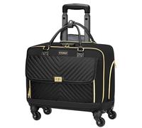 Ytonet Business Trolley Donna da con 4 Ruote Piroettanti, Valigetta con Ruote, Laptop Trolley per Laptop 17,3 Pollici, Valigia Pilota con Tasca Organizzatore e Chiusura a Combinazione, Nero
