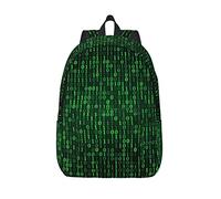 YTORA Hacker Era - Zaino da viaggio per uomo e donna, a doppio strato, leggero, alla moda, casual, nero, Medium