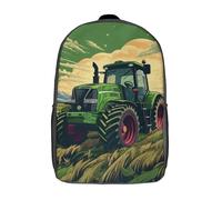 YTPONBCSTUG Zainetti Per Bambini,Scuola Zaino Trattore Equipment Camion 3D Zaino 3D Big Zaino Elementare Scuola Zaino Impermeabile Zainett Per Scuola Sport Viaggi