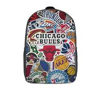 YTPONBCSTUG Zainetto Per Bambini 3D Pallone Da Basket Dunk Crossover - Zaino Elementare Impermeabile Per Scuola, Sport e Viaggi