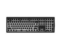 YTrBXZ M5 Kit Tastiera Fai -da -da -Te Full Size RGB Swappable a Sud rivolto a bordobone CNC Custodia in Alluminio Tastiera Meccanica Compatibile con Tramite QMK Gasket Mount Design(Black)