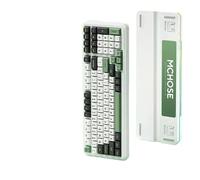 YTrBXZ MCHOSE K99 Tastiera Meccanica Personalizzata Treta Wireless Triless Gaming Swappable Fonte Keyboard per PC Compatibile con la Maggior Parte dei dispositivi(Green-Icecream Axis)