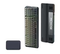 YTrBXZ MCHOSE K99 Tastiera Meccanica Personalizzata Treta Wireless Triless Gaming Swappable Fonte Keyboard per PC Compatibile con la Maggior Parte dei dispositivi(Black-Icecream Axis)