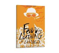 YTRWOEGF 5 poster, decorazione artistica da parete su tela, motivo "Fear And Loathing in Las Vegas", decorazione artistica da parete in stile vintage, per soggiorno e camera da letto, 20 x 30 cm