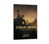 YTRWOEGF 6 poster con il film The Greatest Showman, decorazione artistica da parete su tela, stile vintage, decorazione artistica da parete per soggiorno e camera da letto, 20 x 30 cm, con cornice