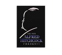 YTRWOEGF Alfred Hitchcock presenta poster estetici da parete su tela, decorazione artistica da parete vintage, poster decorativo per soggiorno, camera da letto, 60 x 90 cm, senza cornice, stile