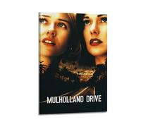 YTRWOEGF Mulholland Drive Movie - 2 poster, decorazione artistica da parete su tela, stile vintage, decorazione artistica da parete per soggiorno, camera da letto, 50 x 75 cm, con cornice