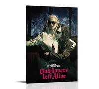 YTRWOEGF Only Lovers Left Alive Movie 2 poster, decorazione artistica da parete su tela, stile vintage, decorazione artistica da parete per soggiorno e camera da letto, 50 x 75 cm, con cornice