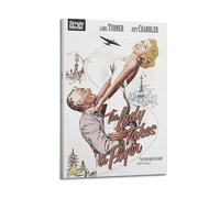 YTRWOEGF Poster decorativo da parete con scritta "The Lady Takes A Flyer", stampa artistica da parete in stile vintage, per soggiorno, camera da letto, 30 x 45 cm, con cornice