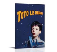 YTRWOEGF Poster del film Toto The Hero su tela, decorazione artistica da parete in stile vintage, decorazione artistica da parete per soggiorno e camera da letto, 30 x 45 cm, con cornice