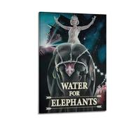 YTRWOEGF Stampa artistica da parete con immagine di film "Water for Elephants", decorazione artistica da parete in stile vintage, per soggiorno, camera da letto, 60 x 90 cm, con cornice