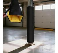 YTSJXN Paracolpi per Pali da Garage e Basket, Protezione Anti-Urto per Bambini e Auto, Rivestimento Morbido in Spugna per Colonne, Altezza 122-213cm(Black,14X14CM_H 213CM)