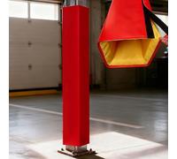 YTSJXN Paracolpi per Pali da Garage e Basket, Protezione Anti-Urto per Bambini e Auto, Rivestimento Morbido in Spugna per Colonne, Altezza 122-213cm(Red,14X14CM_H 213CM)