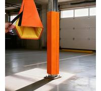 YTSJXN Paracolpi per Pali da Garage e Basket, Protezione Anti-Urto per Bambini e Auto, Rivestimento Morbido in Spugna per Colonne, Altezza 122-213cm(Orange,14X14CM_H 213CM)