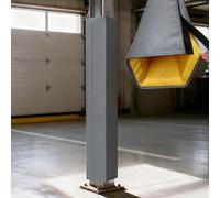 YTSJXN Paracolpi per Pali da Garage e Basket, Protezione Anti-Urto per Bambini e Auto, Rivestimento Morbido in Spugna per Colonne, Altezza 122-213cm(Gray,14X14CM_H 182CM)