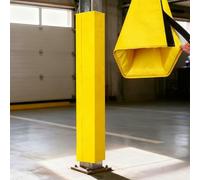 YTSJXN Paracolpi per Pali da Garage e Basket, Protezione Anti-Urto per Bambini e Auto, Rivestimento Morbido in Spugna per Colonne, Altezza 122-213cm(Yellow,14X14CM_H 122CM)