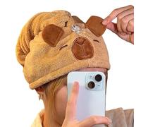 YTtkku 1 PZ Asciugamani Dei Capelli Microfibra Asciugamano Per Capelli Turbante Asciugamano Con Pulsante Turbante Bambini Asciugamani Super Assorbenti Per