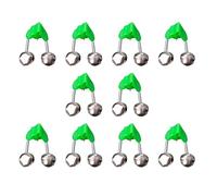 YTtkku 10Pcs Canna Da Pesca Allarme Campane Clip Morsi Doppi Morsi Indicatori Affrontare Facile da Usare Rod Clip