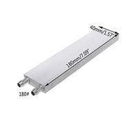YTtkku 40x120mm Primario Alluminio Blocco di Raffreddamento Ad Acqua Dissipatore di Calore Per PC Laptop CPU Computer Dissipatore di Calore Pin di Raffreddamento CPU Radiatore di Dissipazione di