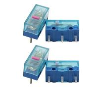 YTtkku 4Pcs Dot Button Finecorsa 3Pins 80Million Per HUANO Microswitch Blu Trasparente Shell 0.74N