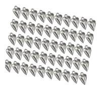 YTtkku 50 accessori 3D a forma di cuore per realizzare collane e bracciali, superfici elettroplaccate per lungo tempo, per tutti gli eventi, One Size, come descritto, come descritto