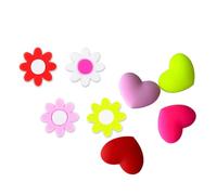 YTtkku 8Pcs Cuore Fiore Silicone Tennis Stringa Dampener Racchetta Ammortizzatori Ammortizzatori per e Stringhe
