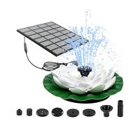 YTtkku Esposizione di acqua operata dal sole per piccoli stagni con altezza di 100 cm e funzionamento silenzioso sotto la fontana del ventilatore solare 45DB