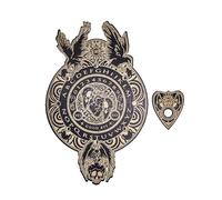YTtkku Legno Spirito Talking Board Divinazione con Planchette Rabdomanzia Messaggio Raccontare Strumento Mistico Forniture Gioco Legno Gioco Parlante