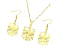 YTtkku Set di gioielli con collana e orecchini e collana coordinati tedeschi per lui e per lei, One Size, come descritto, come descritto