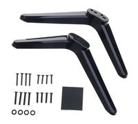 YTtkku TV09 - Supporto per TV con base regolabile in altezza per una migliore visualizzazione, facile installazione, con staffa a vite