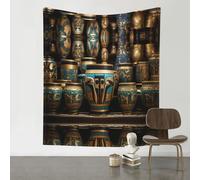 YTUOPWE Arazzo decorativo da 152,4 x 129,5 cm, motivo: vaso magico egiziano, morbido, resistente, delicato sulla pelle, leggero, da appendere alla parete, per interni ed esterni