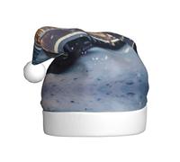 YTUOPWE Bel cappello di Natale con immagine di treno notturno innevato per adulti materiale è morbido e leggero