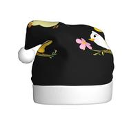 YTUOPWE Cappello di Natale con immagine di uccello canto felice per adulti materiale è morbido e leggero