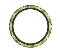 YTUOPWE Coprivolante con immagine di foresta di bambù allegro per donne e uomini, resistente, antiscivolo, elastico, facile da installare, per berline, SUV, ATV, camion