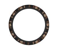 YTUOPWE Coprivolante con immagine di pastore tedesco, per donne e uomini, resistente, antiscivolo, elastico, facile da installare, per berline, SUV, ATV, camion
