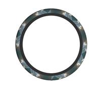 YTUOPWE Coprivolante con immagine di rose sotto il fascio di luce, per donne e uomini, resistente, antiscivolo, elastico, facile da installare, per berline, SUV, ATV, camion