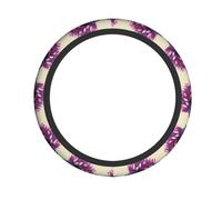 YTUOPWE Coprivolante viola con immagine di riccio per donne e uomini, resistente, antiscivolo, elastico, facile da installare, per berline, SUV, ATV, camion