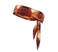 YTUOPWE Dune Building Picture Sports Head Tie Fascia per uomini e donne, morbida e traspirante, traspirante traspirante