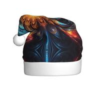 YTUOPWE Fantastico cappello di Natale con immagine di fiori per adulti, materiale morbido e leggero