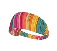 YTUOPWE Fascia elastica per esercizi sportivi con immagini colorate per uomini e donne, morbida, ad asciugatura rapida