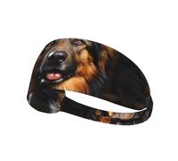 YTUOPWE German Shepherd Picture - Fascia elastica per esercizi, per uomini e donne, morbida, ad asciugatura rapida