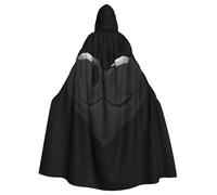 YTUOPWE Halloween adulto mantello con cappuccio triste amore emoticon Immagine confortevole e morbida con tesa larga adatto per feste di ballo e raduni
