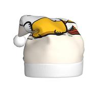 YTUOPWE Il cappello di Natale con immagine di gatto grasso per adulti è morbido e leggero