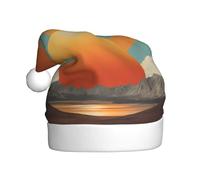 YTUOPWE Il sole splende brillantemente Immagine Cappello di Natale per adulti materiale è morbido e leggero