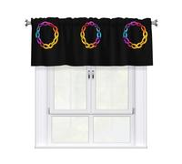 YTUOPWE Links - Tenda a mantovana per foto, 137 x 45 cm, per cucina, bagno, lavanderia e studio decorativo